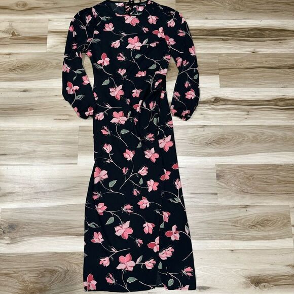 MINKPINK Floral Midi Slit Dress Women’s Small - Picture 2 of 6